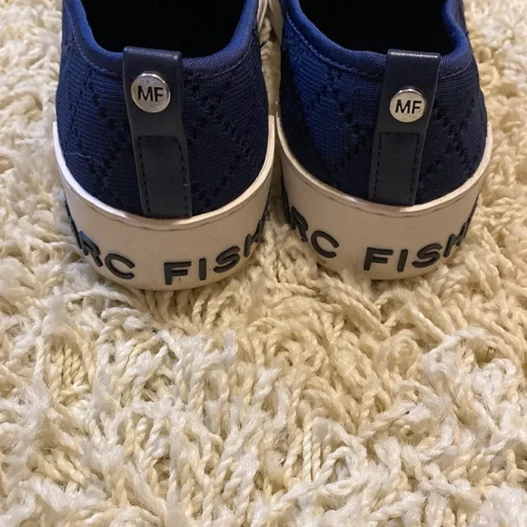 ❤️Marc Fisher Sneaker Deyla Knit Logo Comfort Womens Slip On Blue Size 7… - Picture 3 of 5